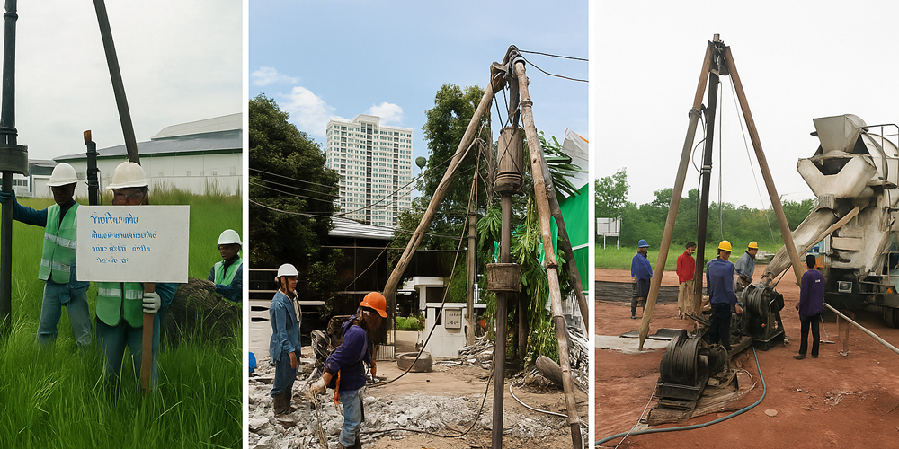 งานฐานรากและเสาเข็ม